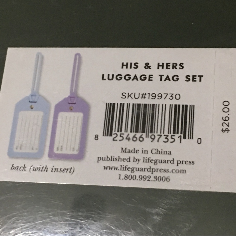 Kate Spade luggage tag set - Picture 2 of 2